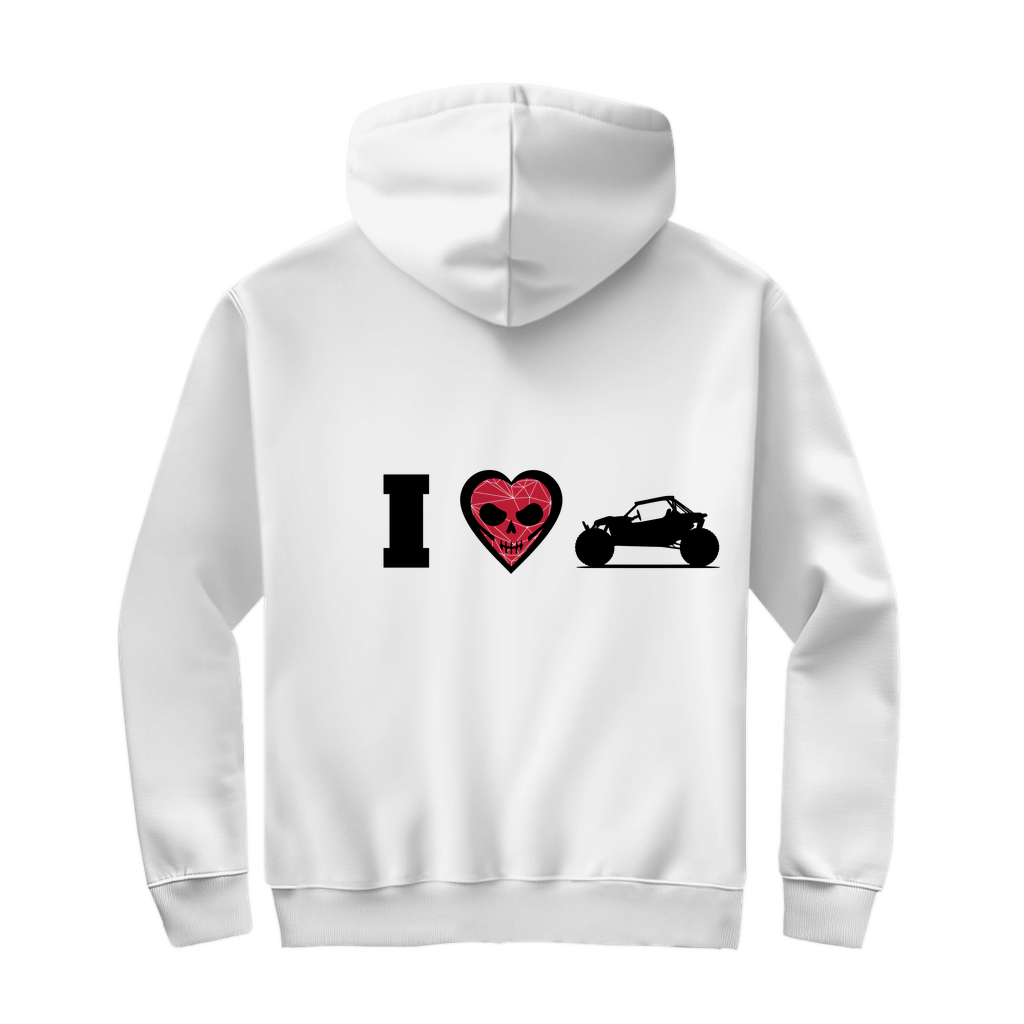 Sweat à capuche zippé unisexe I Love Buggy