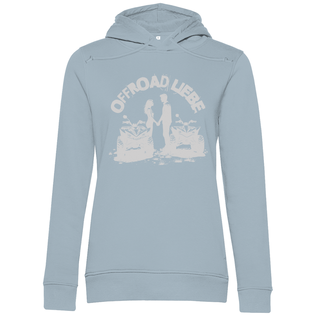 Sweat à capuche bio premium pour femme Quad Offroad Love