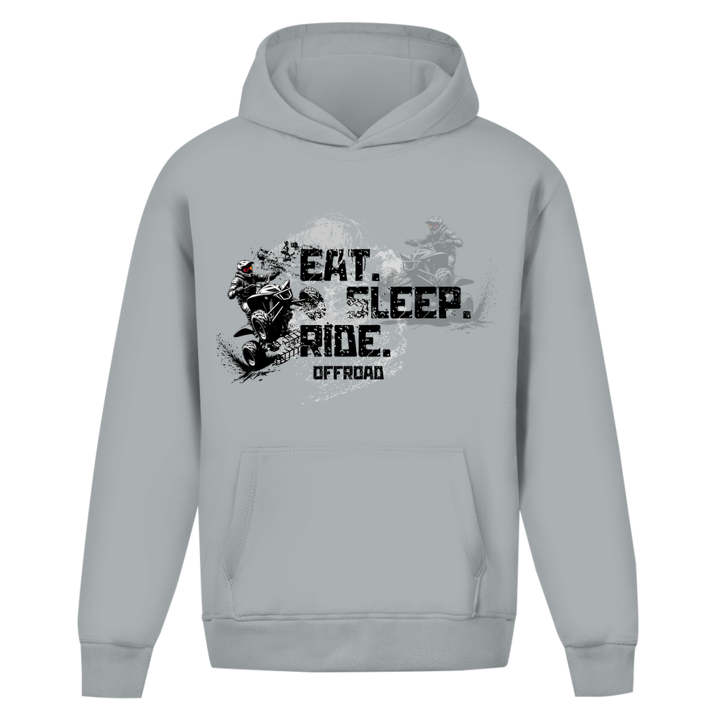 Oversize Hoodie Ohne Kordel Quad Eat Sleep Ride