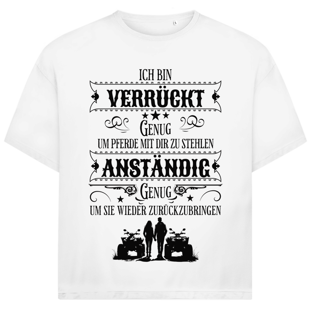Unisex Jack and Jones Oversize T-Shirt Verrückt genug
