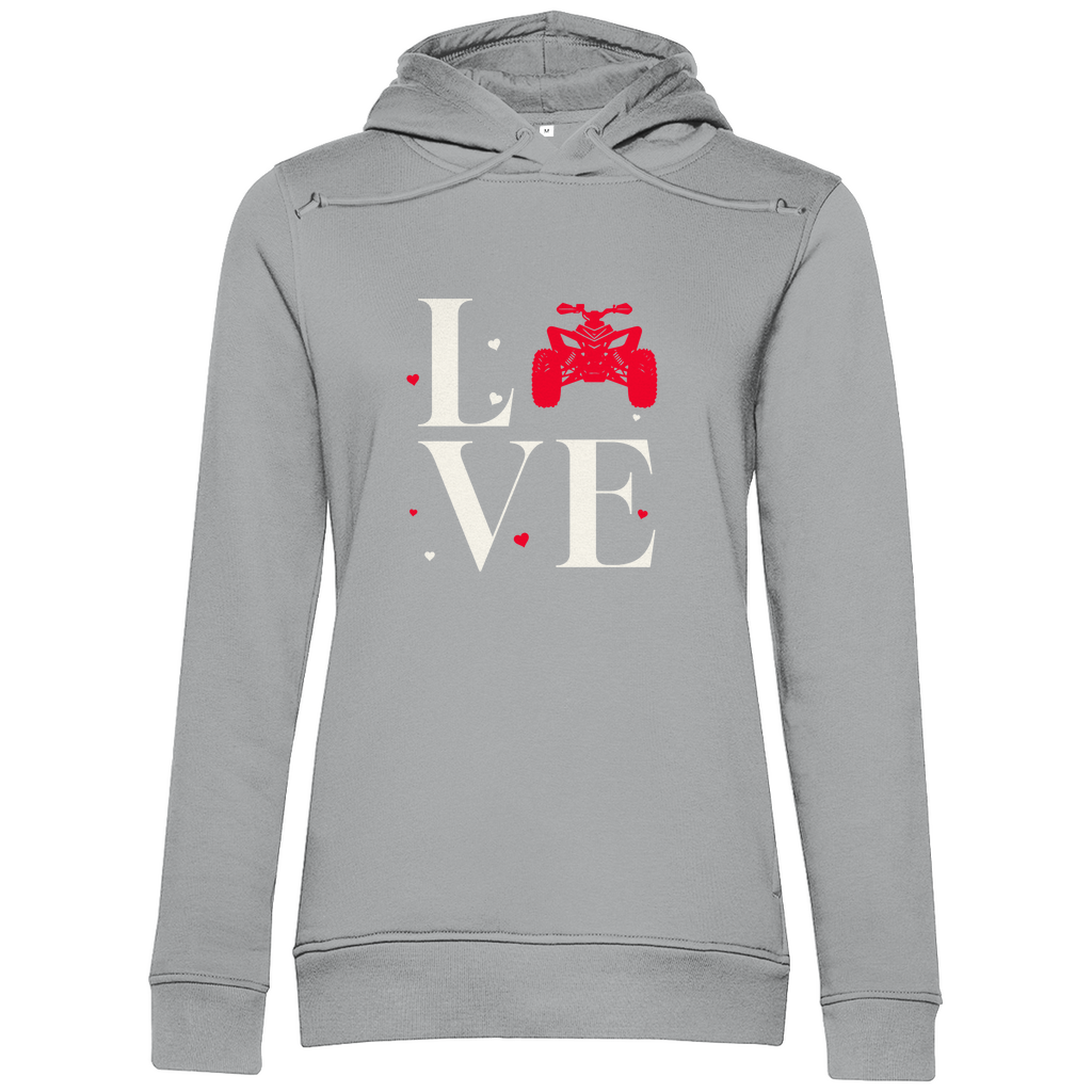 Sweat à capuche bio premium pour femme Quad Love