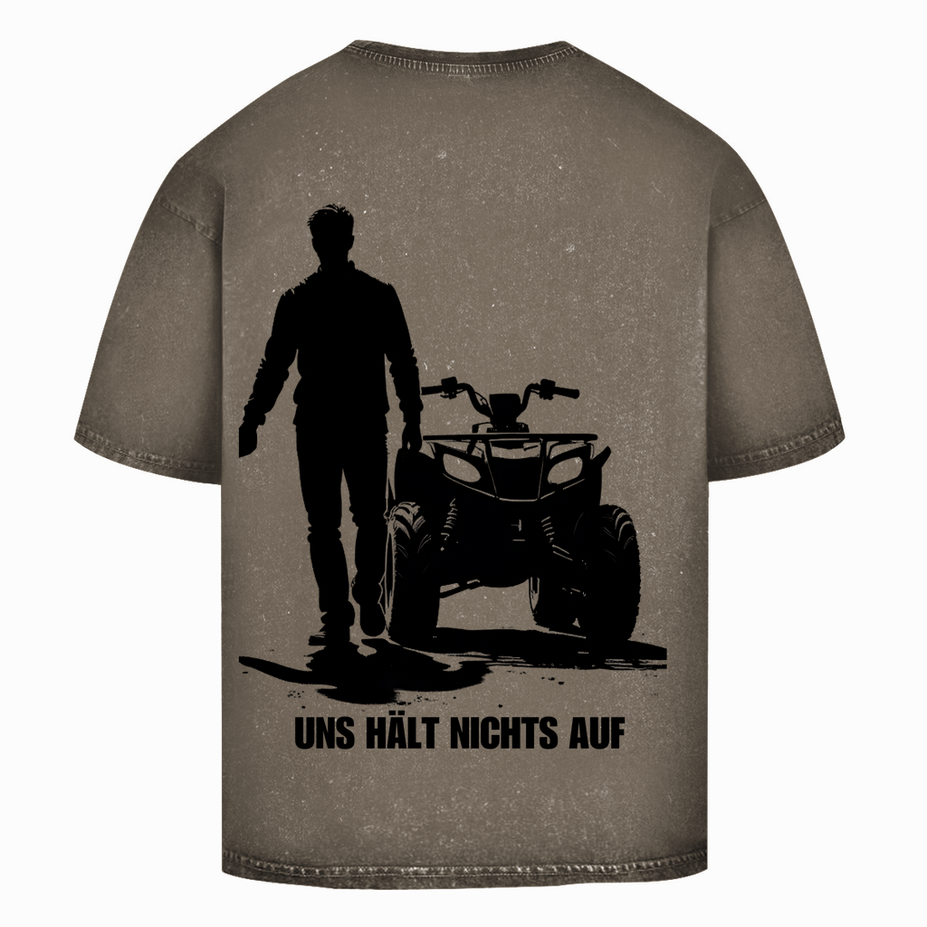 Oversize Washed T-Shirt Quad-Paar Uns hält nichts auf