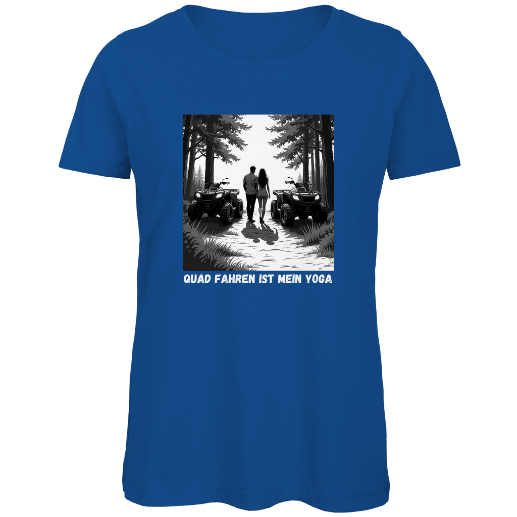 T-shirt bio premium pour femme Le quad est mon yoga