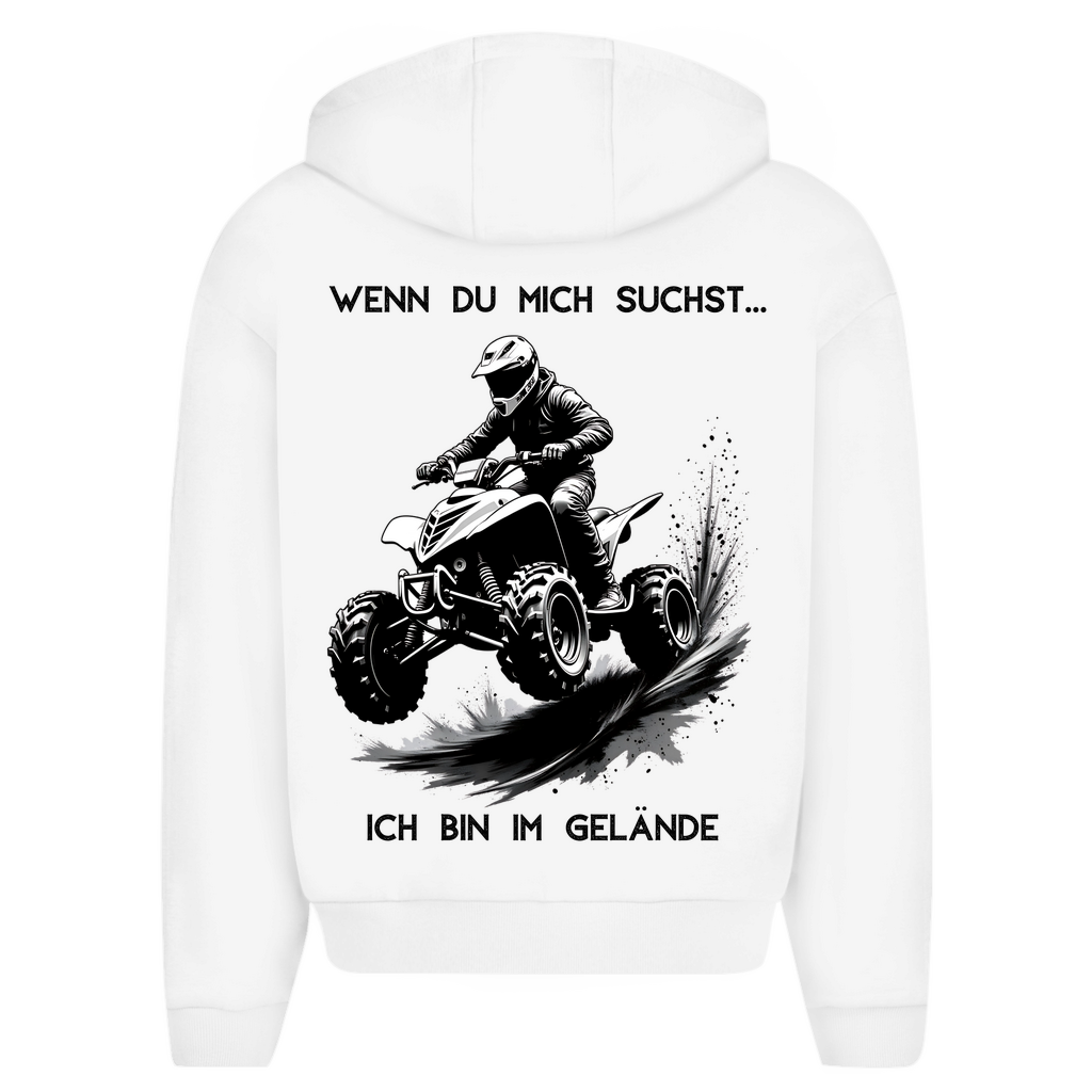 Oversize Zipper Hoodie Quad Wenn du mich suchst