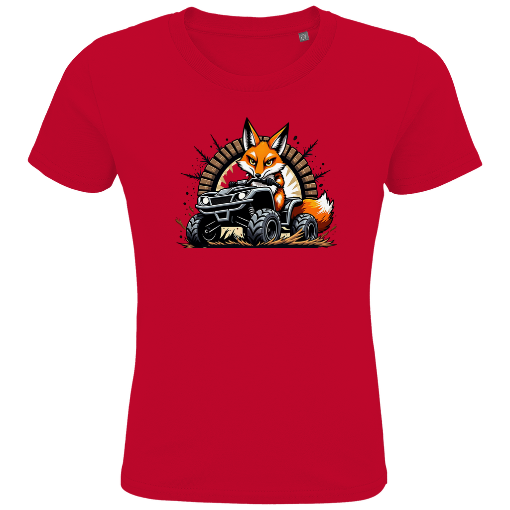 Kinder Premium Bio T-Shirt Quad OffroadFuchs