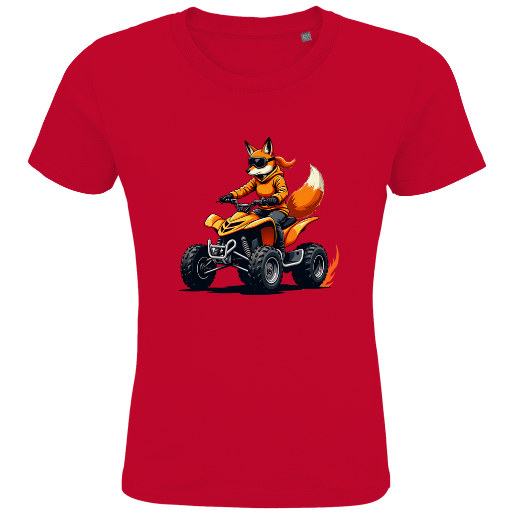 Kinder Premium Bio T-Shirt Quad FuchsLady