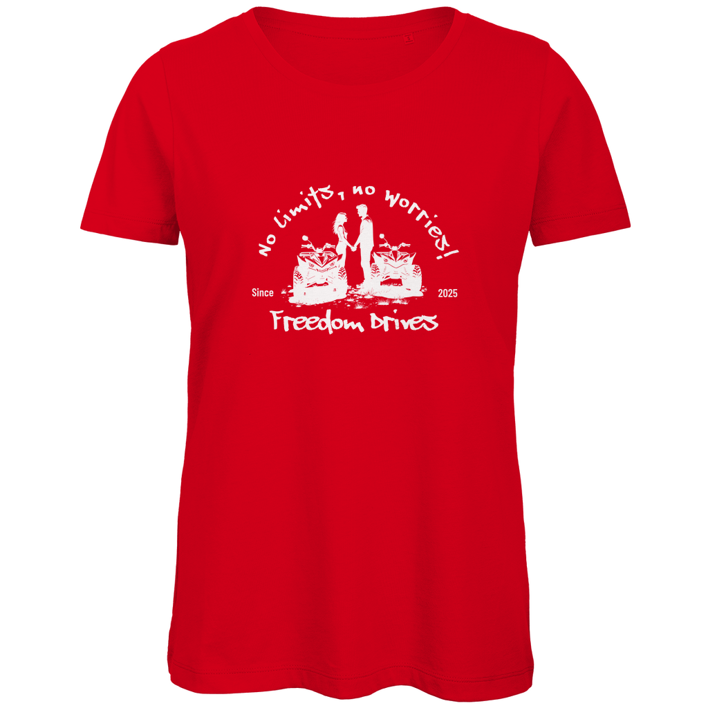 T-shirt bio premium pour femme Quad No Limits, No Worries