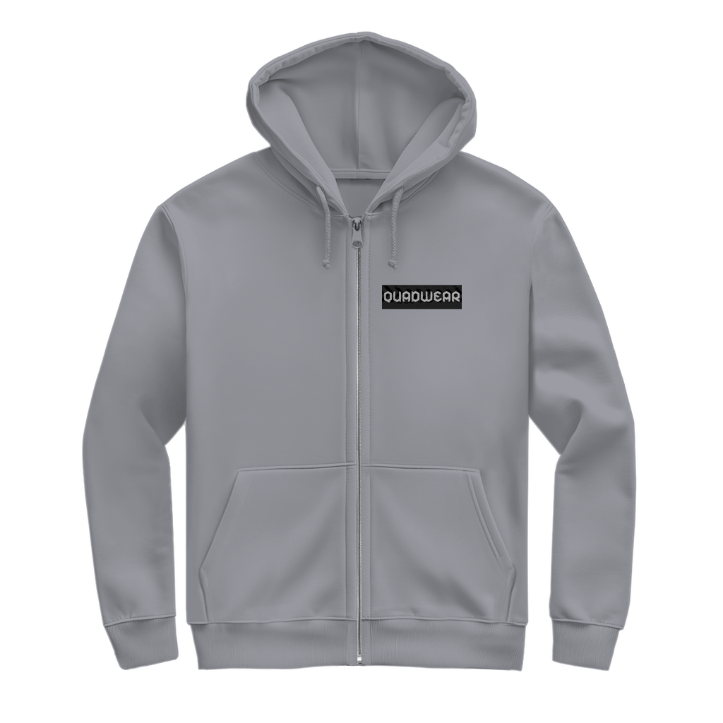 Unisex Zipper Hoodie Quad Blutgruppe ATV Positiv