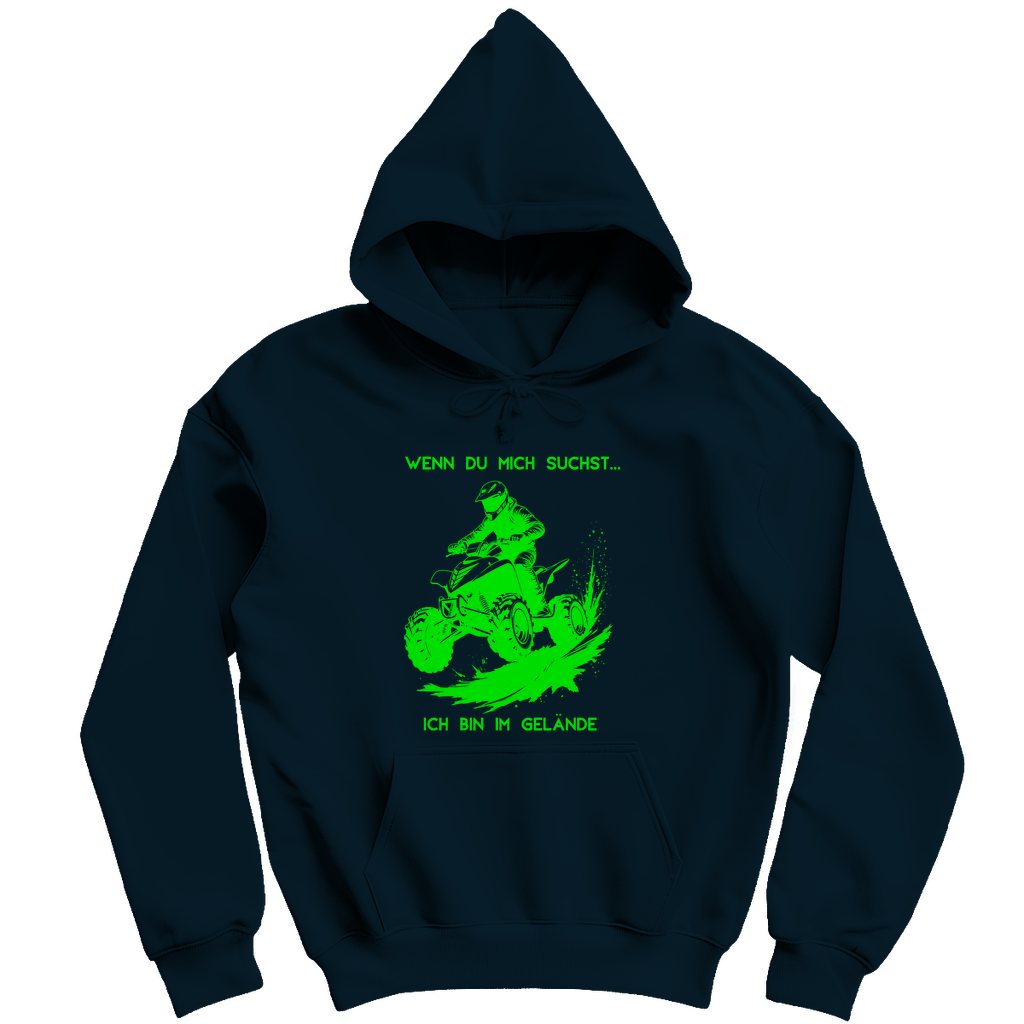 Herren Hoodie Quad Wenn du mich suchst