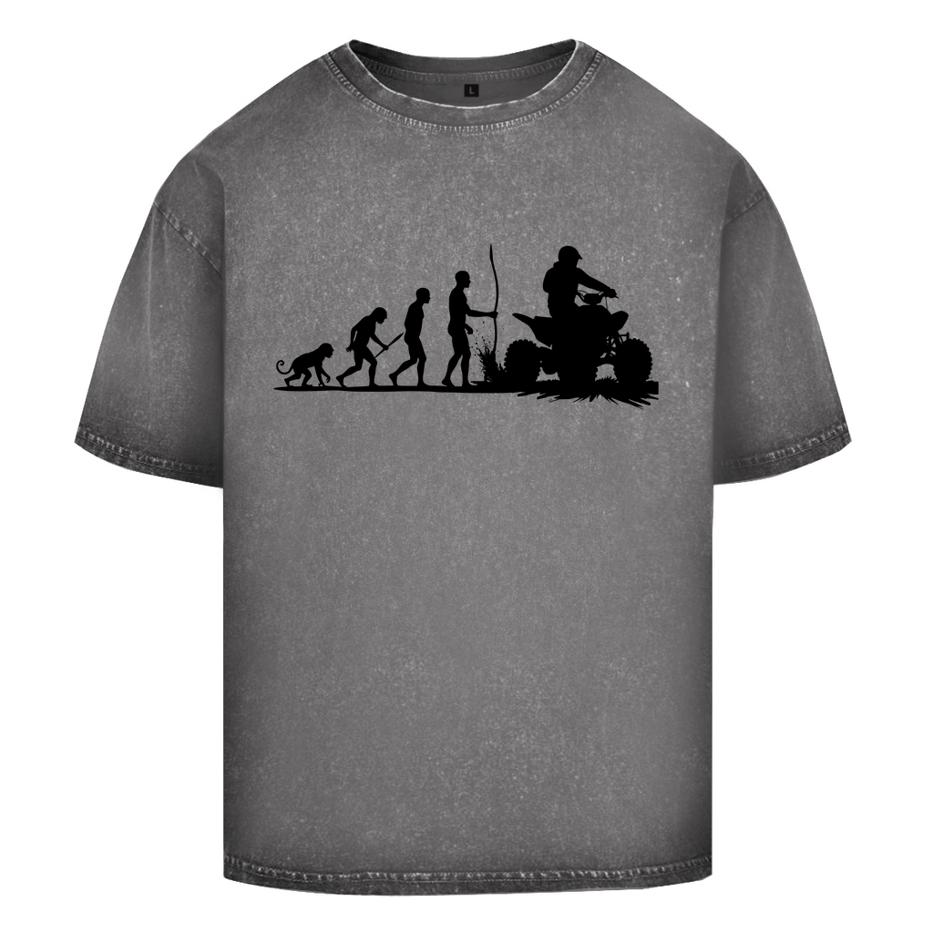 T-shirt délavé surdimensionné Quad Evolution