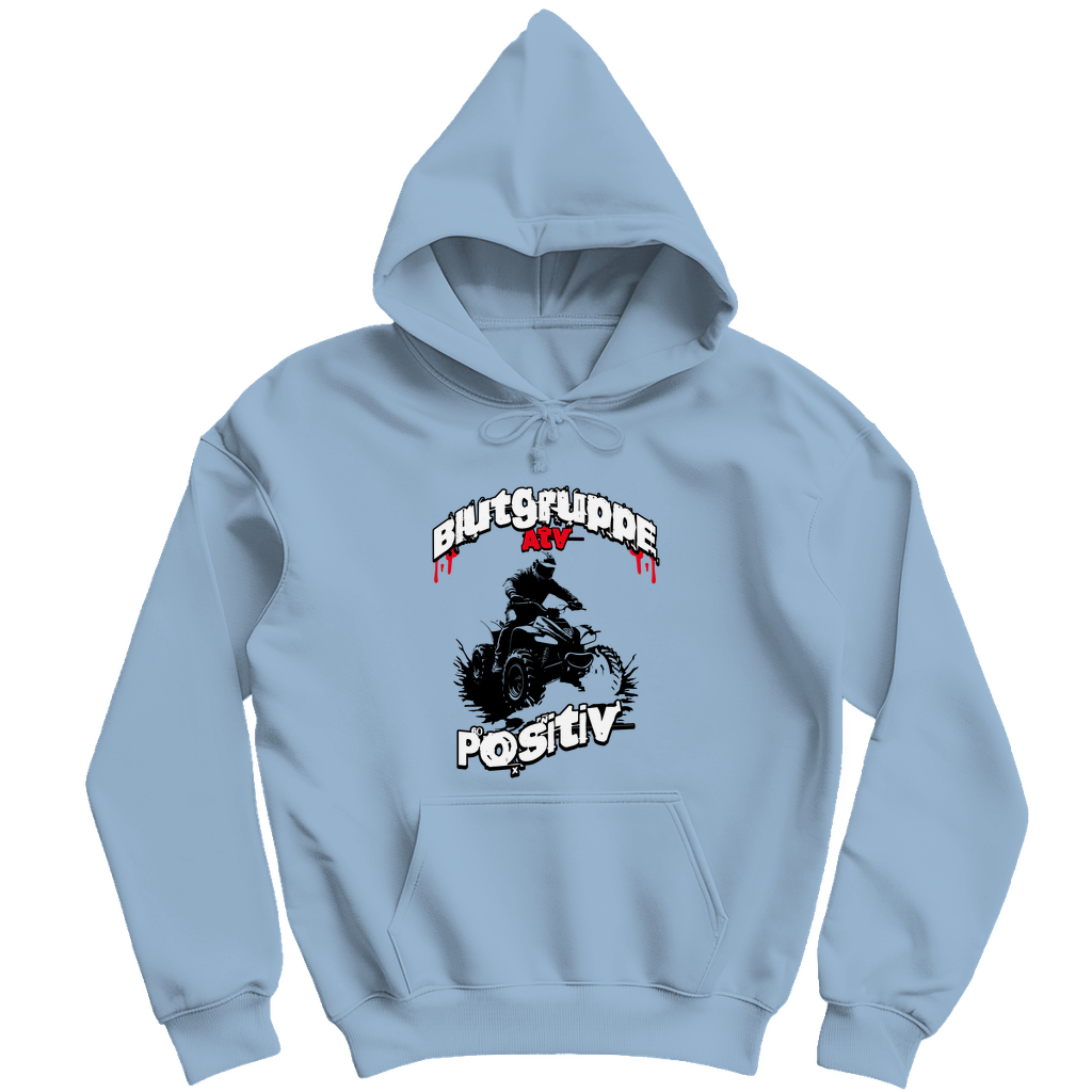 Sweat à capuche pour homme Quad Groupe sanguin ATV Positif