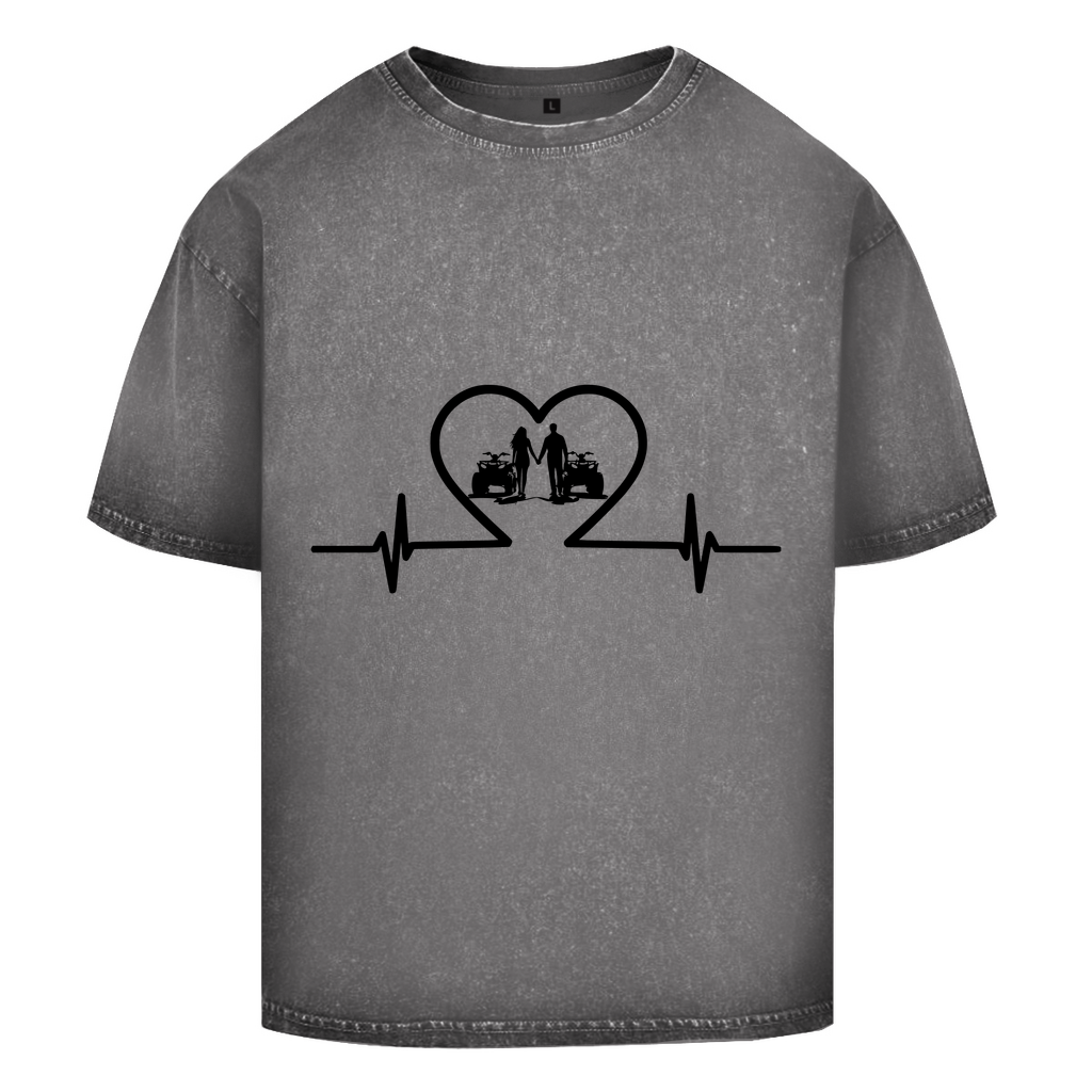 Oversize Washed T-Shirt Quad Herzline