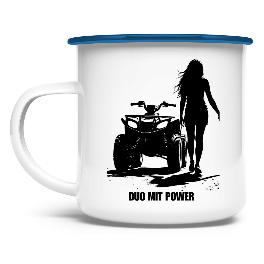 Emaille Tasse Duo mit Power