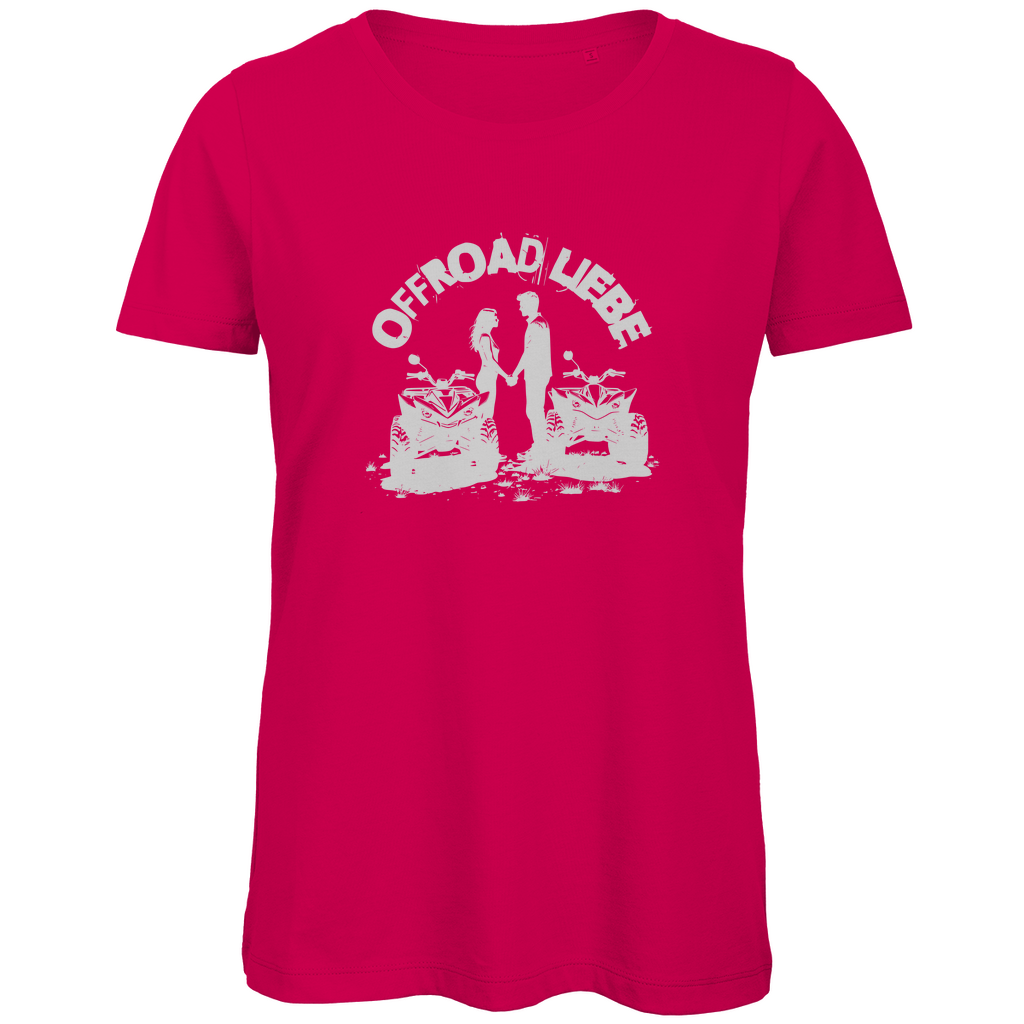 T-shirt bio premium pour femme, motif Quad Offroad Love