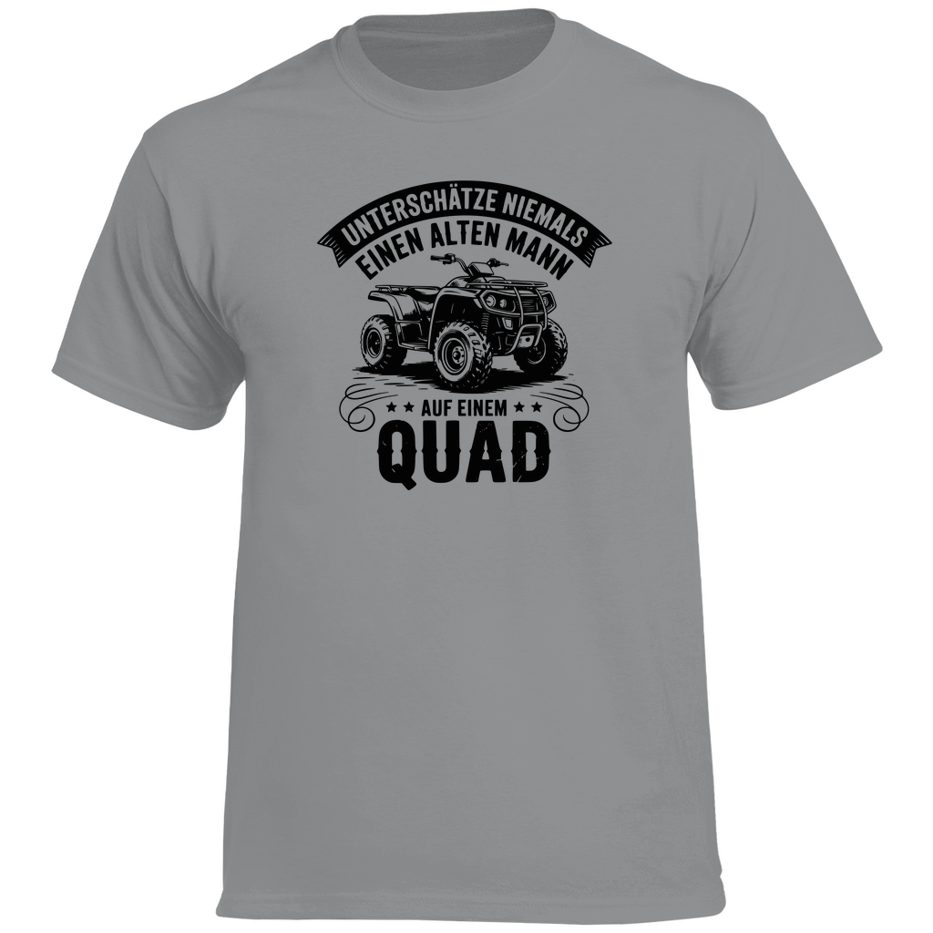 Herren Premium T-Shirt Unterschätze niemals einen alten Mann auf einem Quad