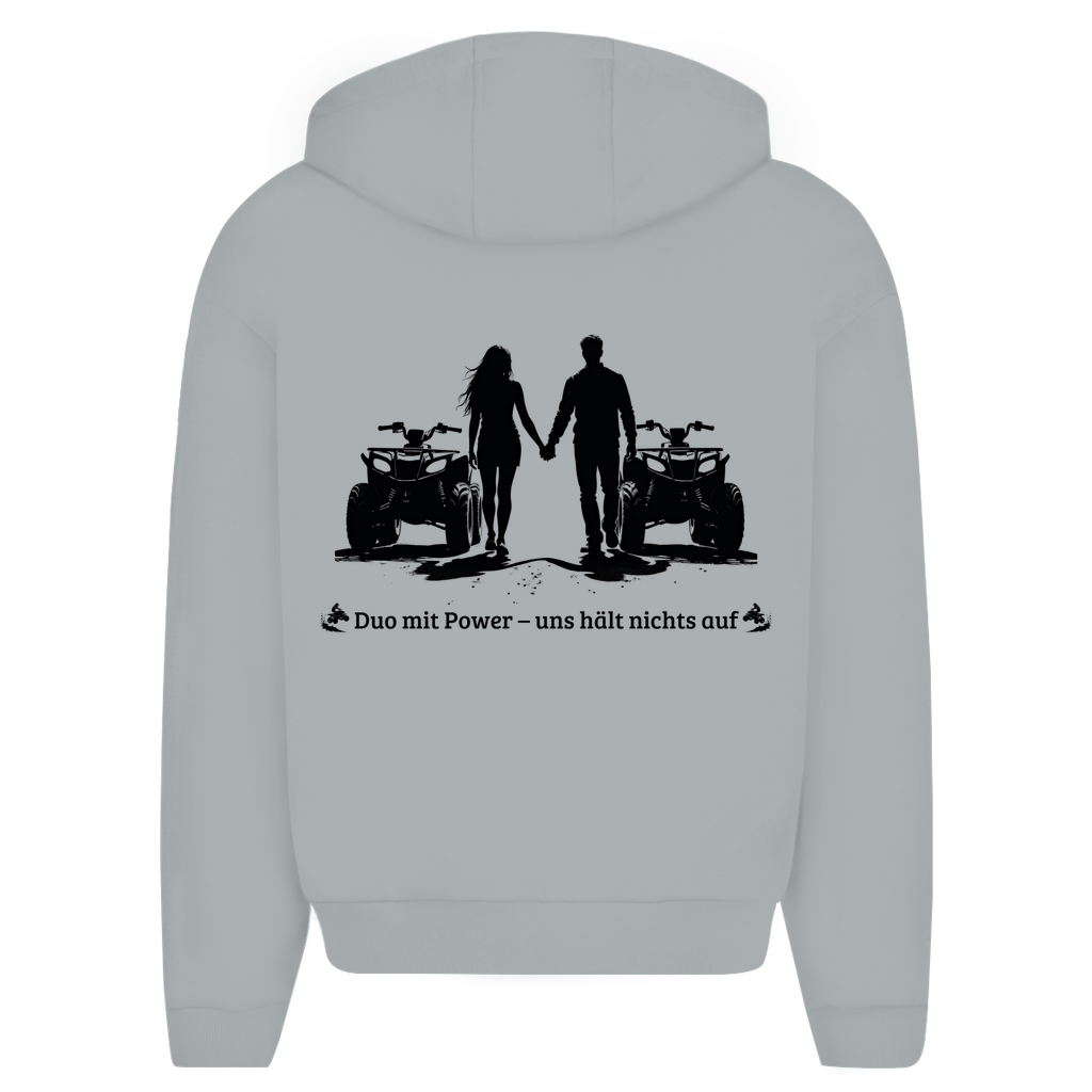 Oversize zipper hoodie Quad Duo with power