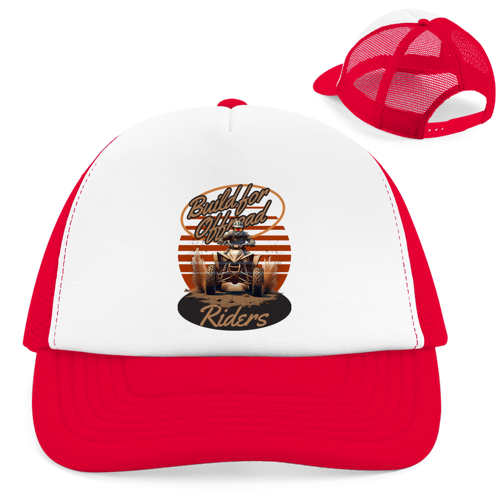 Casquette rétro Trucker Quad conçue pour les pilotes tout-terrain