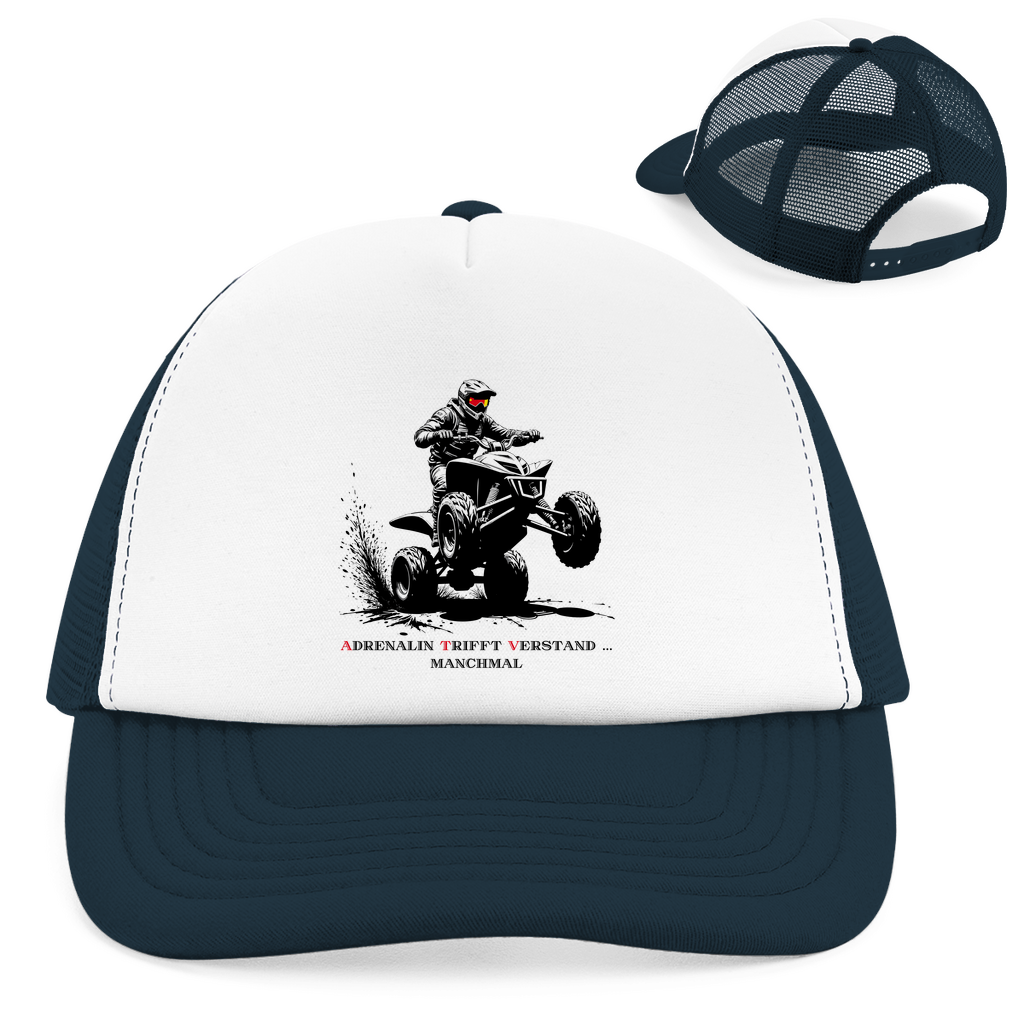 Casquette Trucker Rétro Quad L'adrénaline rencontre l'esprit... parfois