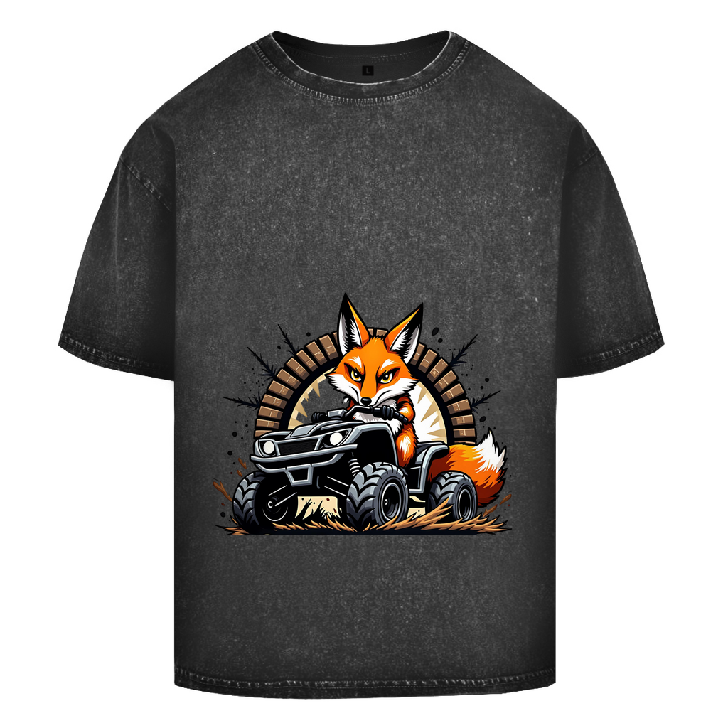 Oversize Washed T-Shirt Quad OffroadFuchs