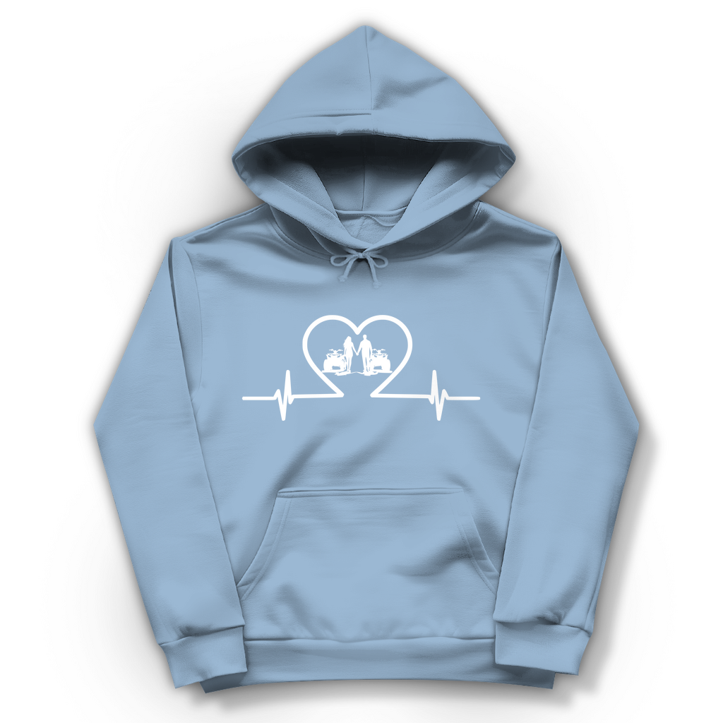 Damen Hoodie Quad Herzline
