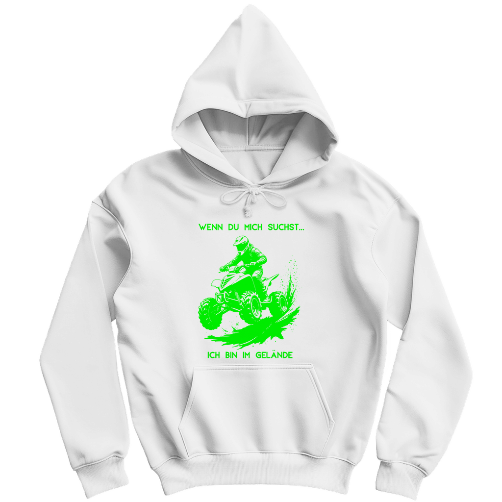 Herren Hoodie Quad Wenn du mich suchst