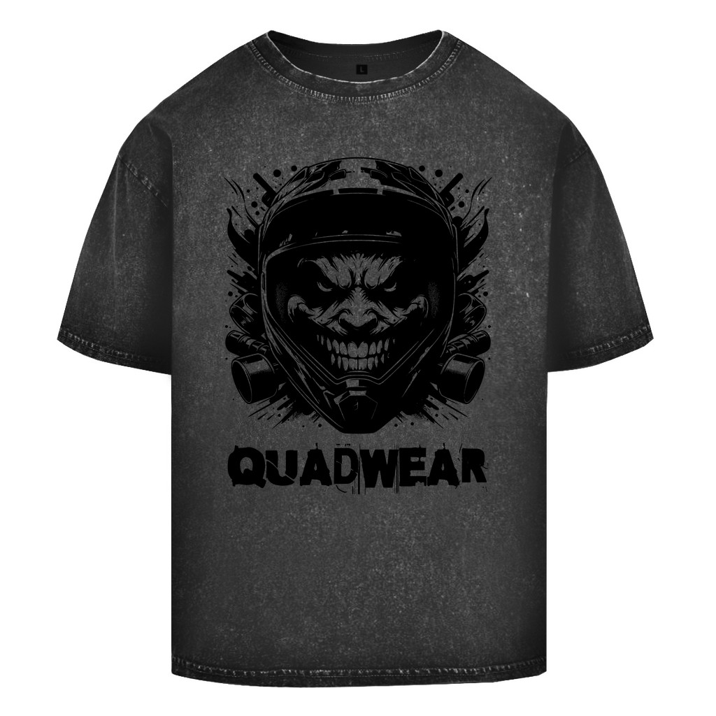 T-shirt délavé surdimensionné Quadwear