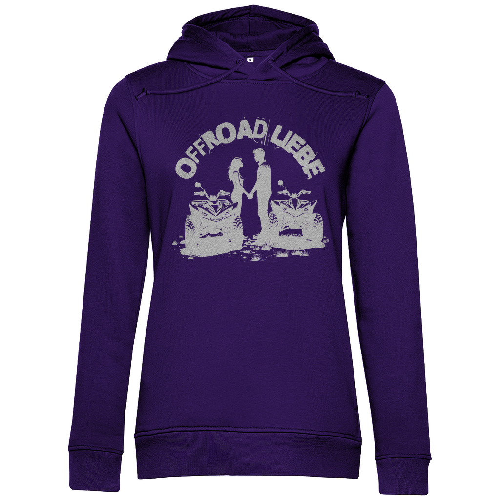 Sweat à capuche bio premium pour femme Quad Offroad Love