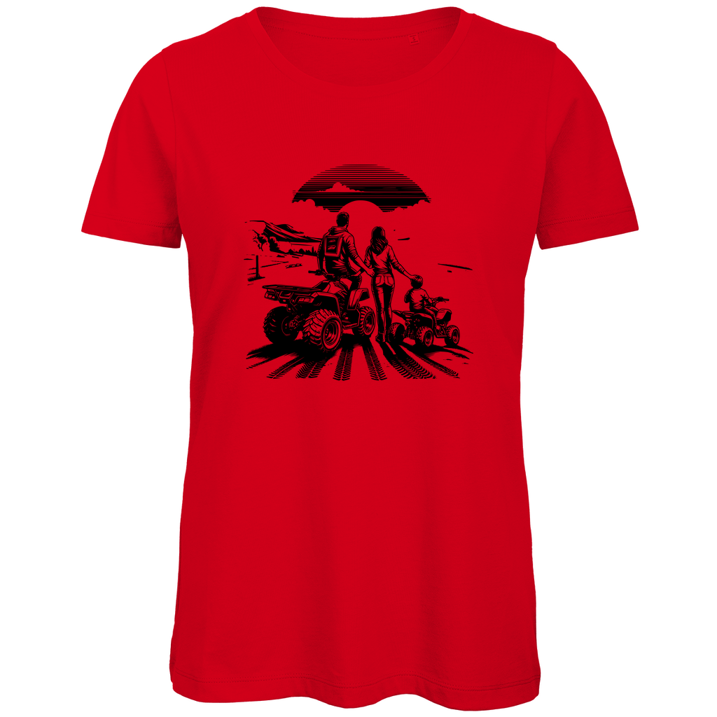 Damen Premium Bio T-Shirt Quad Familie