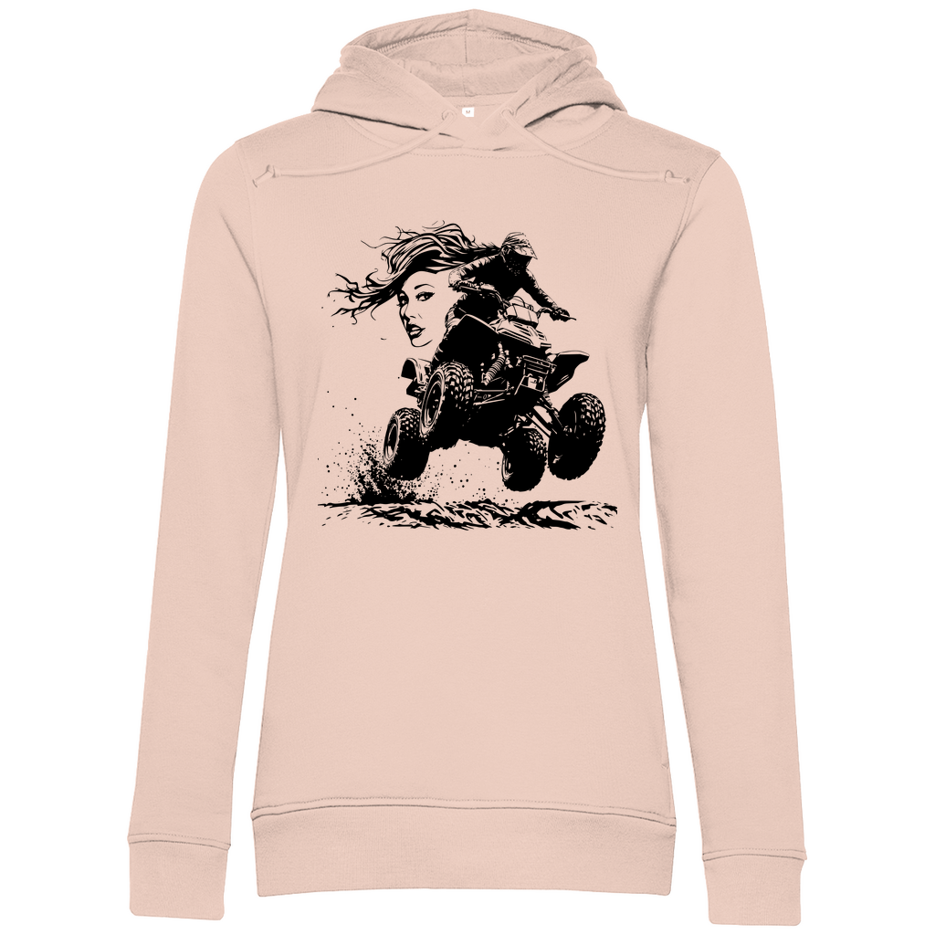 Sweat à capuche bio premium pour femme Quad FunLady