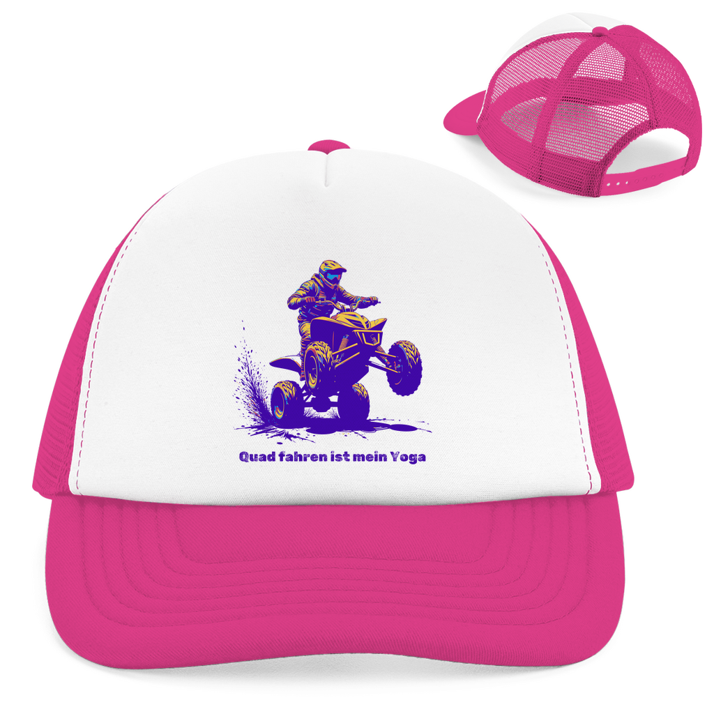 Casquette de camionneur rétro Le quad est mon yoga