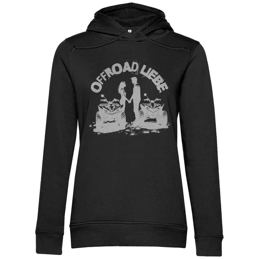 Sweat à capuche bio premium pour femme Quad Offroad Love
