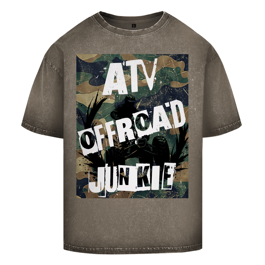 T-shirt délavé oversize pour accro au VTT et au tout-terrain