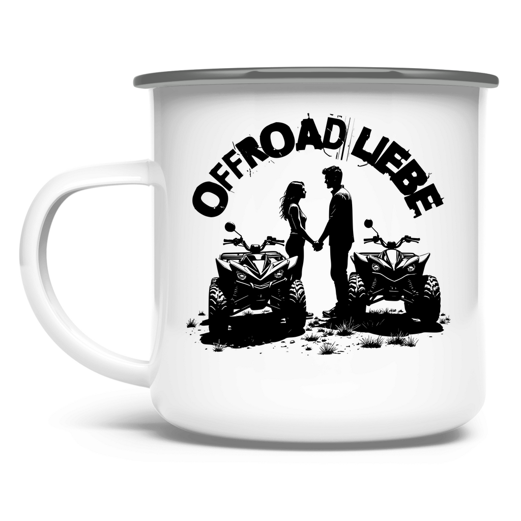 Enamel Mug Quad Offroad Love
