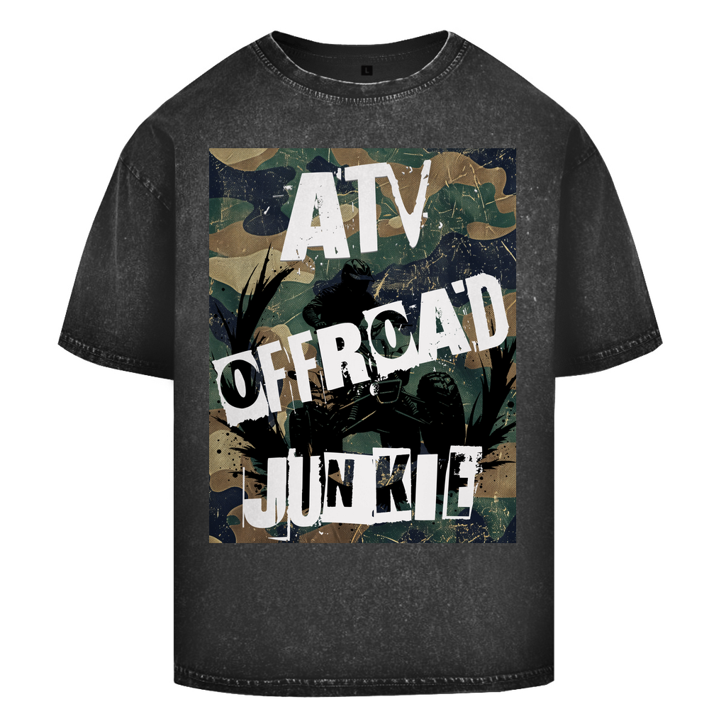 T-shirt délavé oversize pour accro au VTT et au tout-terrain