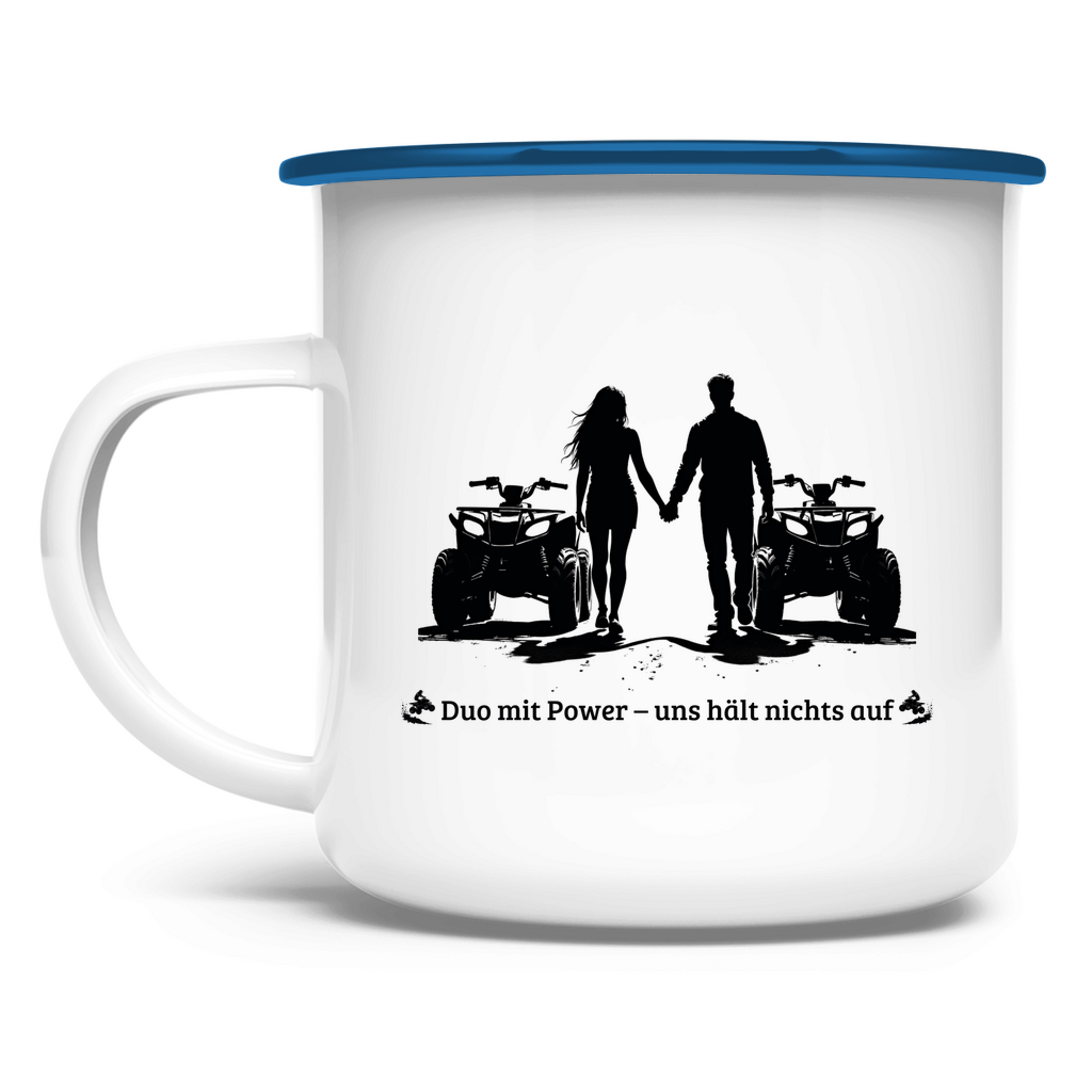 Emaille Tasse Quad Duo mit Power