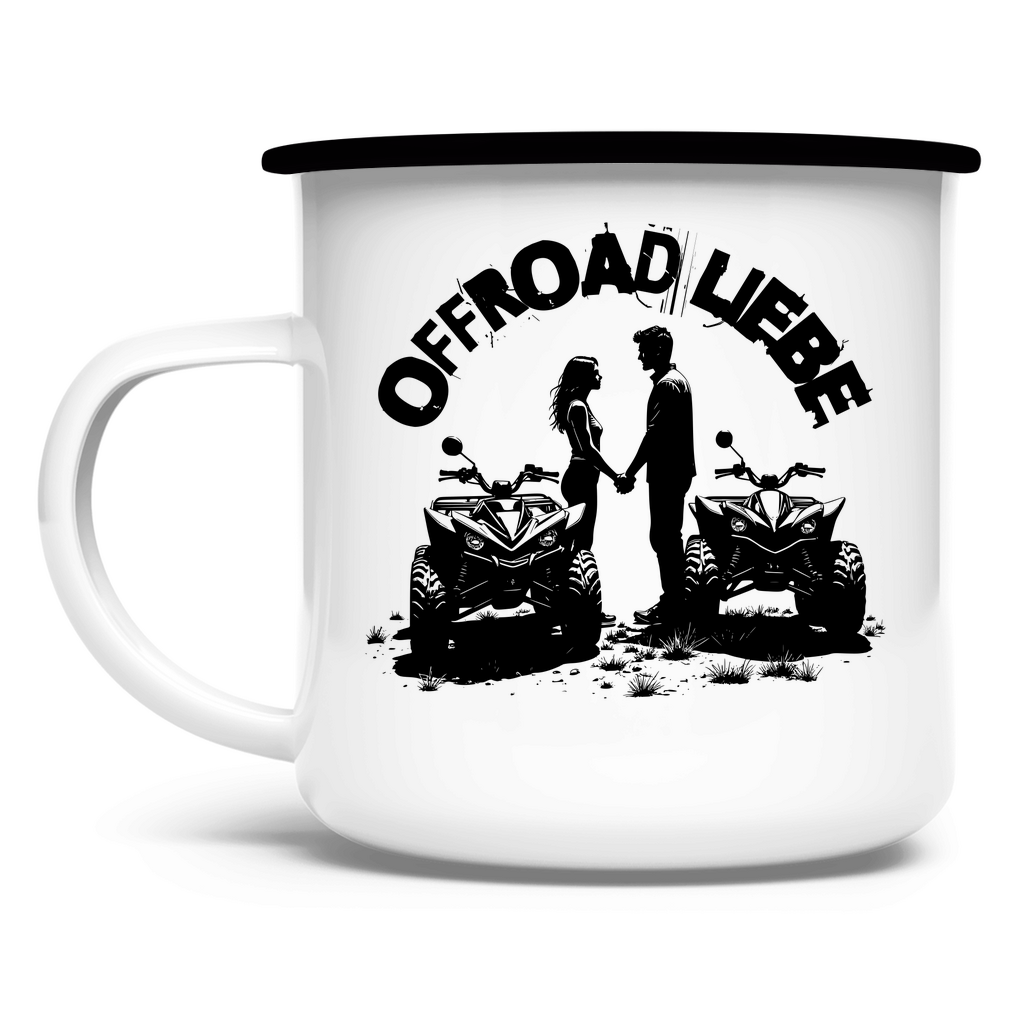 Enamel Mug Quad Offroad Love