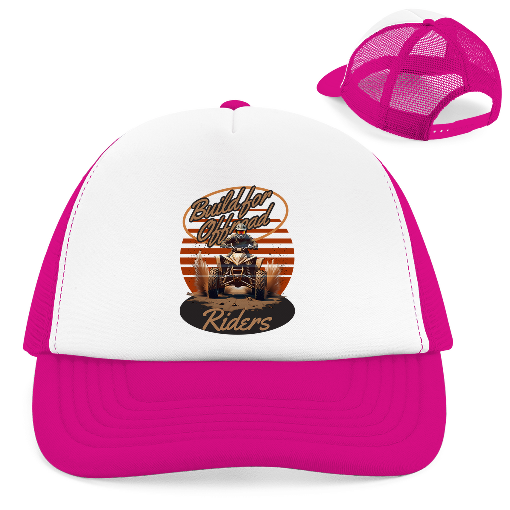 Casquette rétro Trucker Quad conçue pour les pilotes tout-terrain