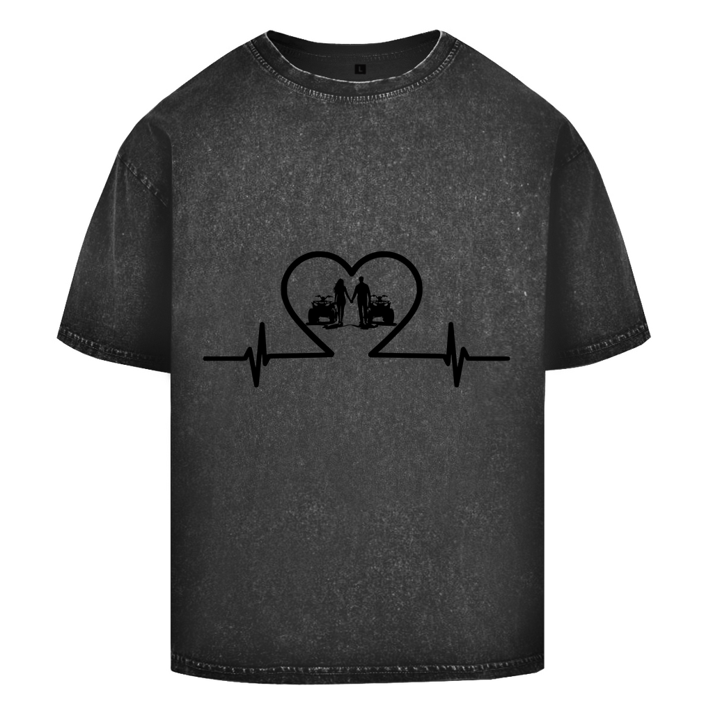 Oversize Washed T-Shirt Quad Herzline