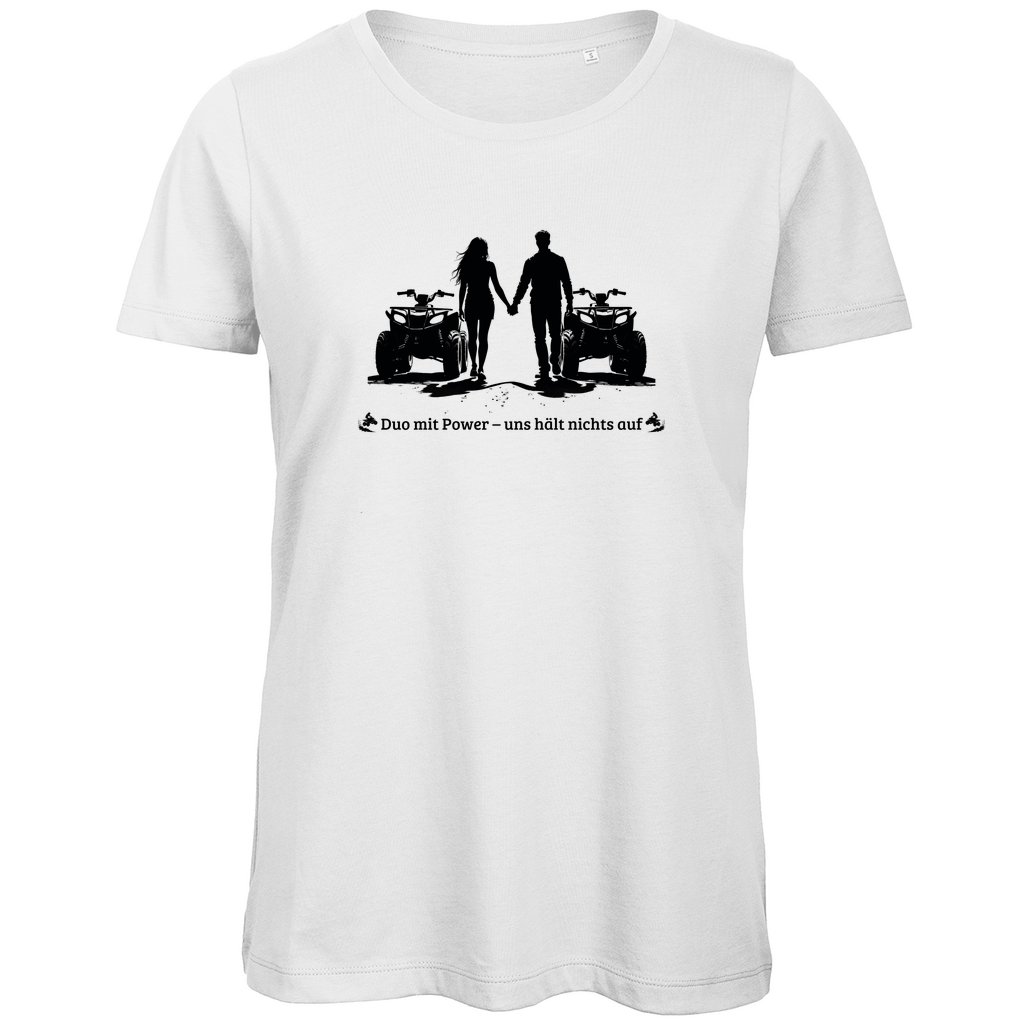 T-shirt bio premium pour femme Quad Duo avec Power