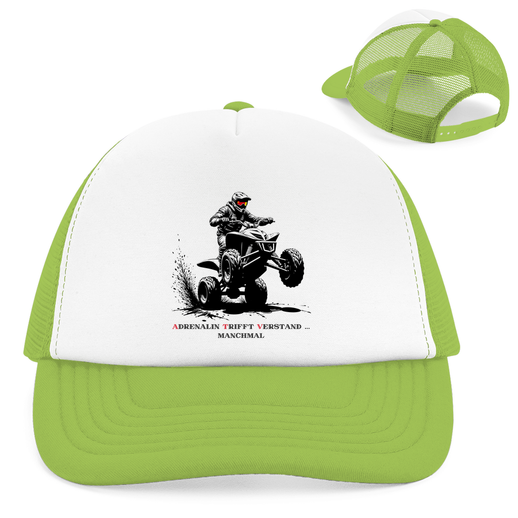 Casquette Trucker Rétro Quad L'adrénaline rencontre l'esprit... parfois