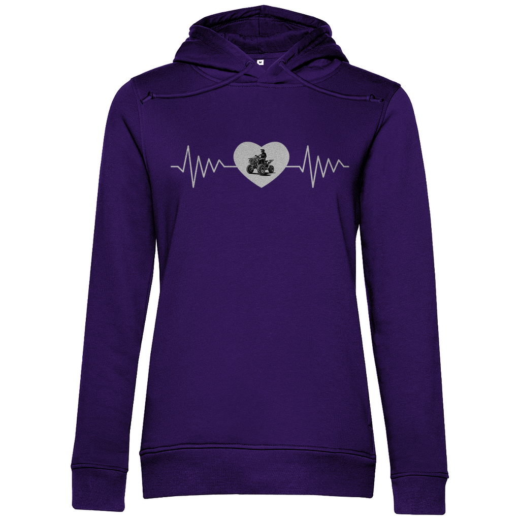 Sweat à capuche bio premium pour femme Quad Herzline