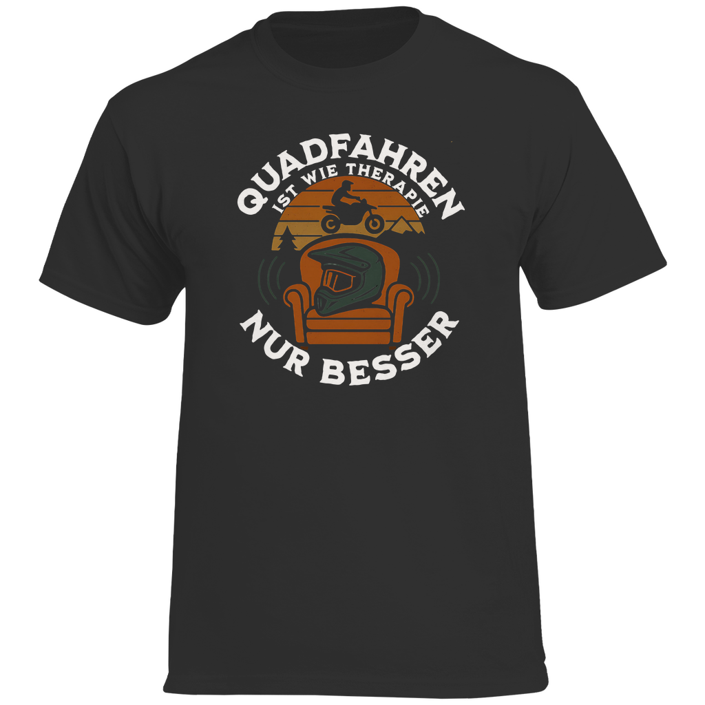 Herren Premium T-Shirt Quadfahren ist wie Therapie ,nur besser