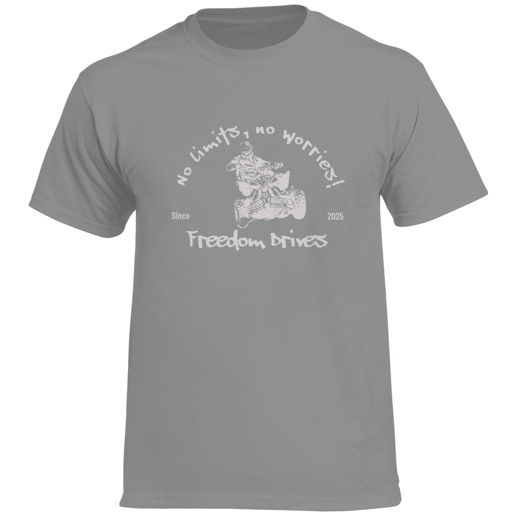 T-shirt premium pour homme Quad No Limits, No Worries