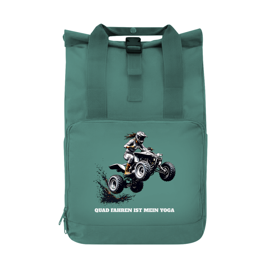 Le quad avec sac à dos est mon yoga
