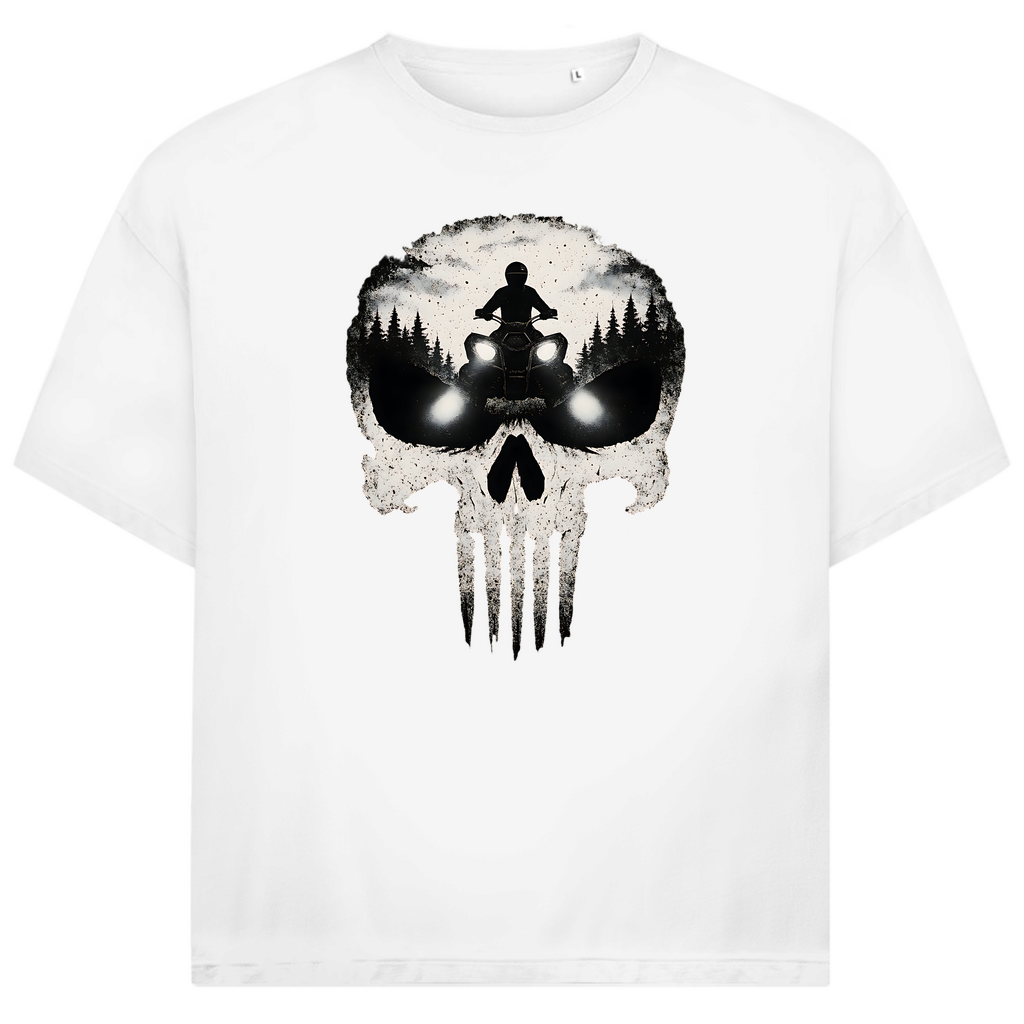 Unisex Jack and Jones Oversize T-Shirt Quad Skull