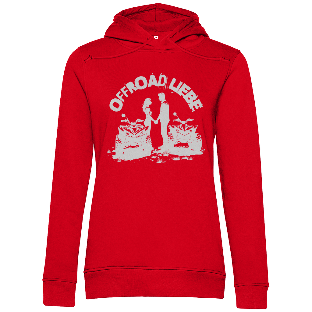 Sweat à capuche bio premium pour femme Quad Offroad Love