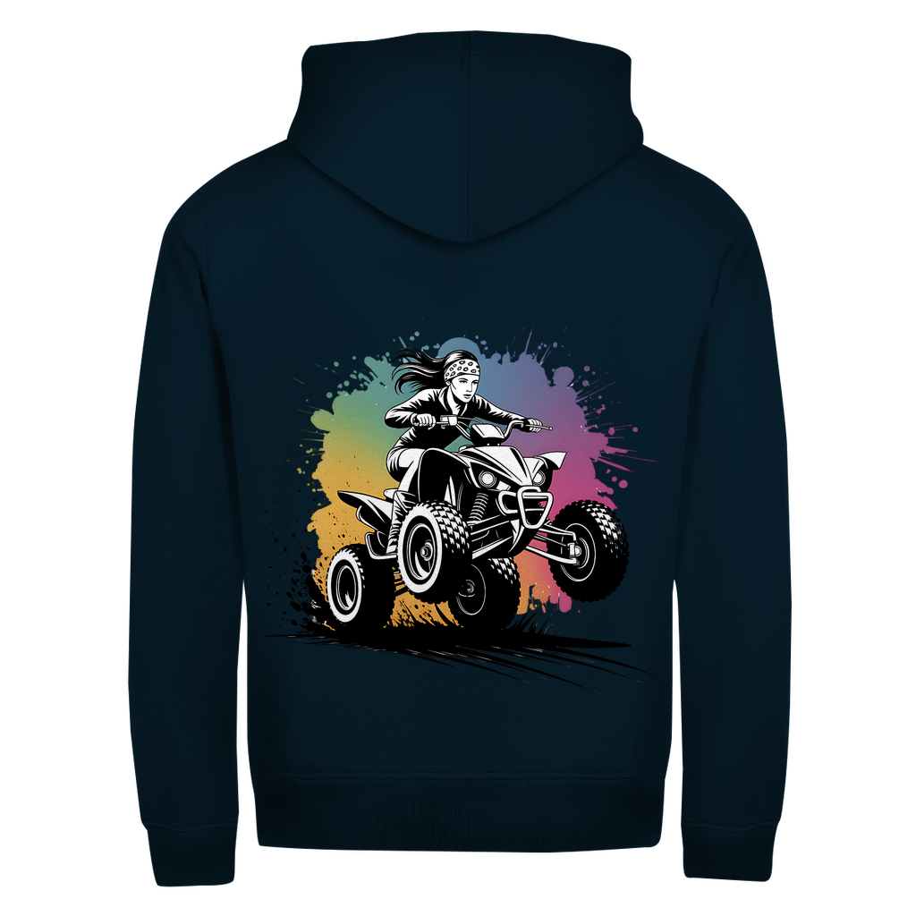 Unisex Zipper Hoodie Quad