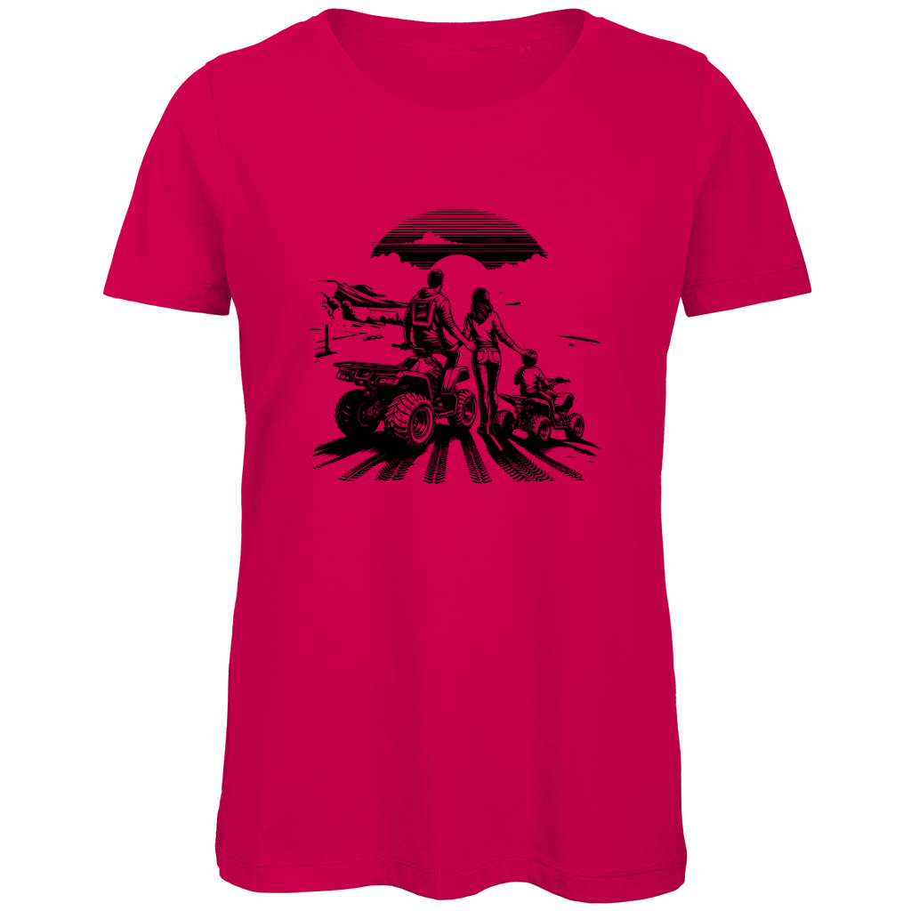 Damen Premium Bio T-Shirt Quad Familie