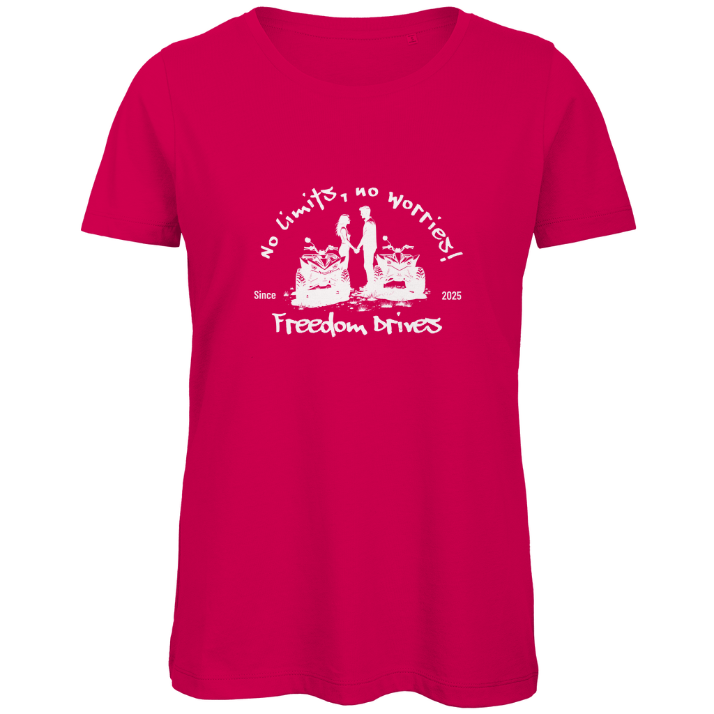 T-shirt bio premium pour femme Quad No Limits, No Worries
