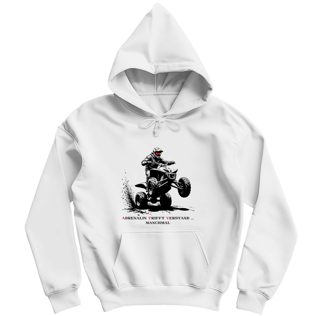 Sweat à capuche pour homme L'adrénaline rencontre l'esprit... parfois